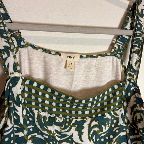 Anthropologie Tiny Jasmine Printed Tank Green Motif XS - Picture 7 of 12